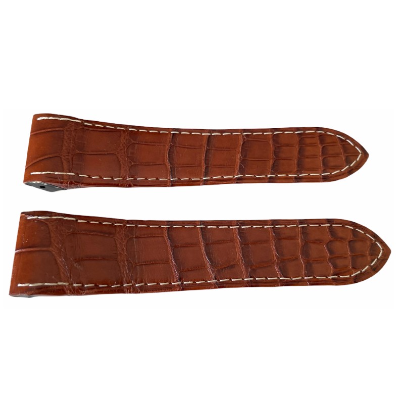 Кафява кожена каишка Cartier KD1IJY92 24.5 мм Кафява кожена каишка Cartier KD1IJY92 24.5 мм