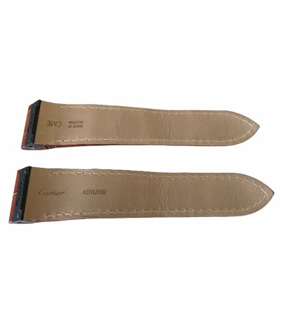 Cartier brown leather strap KD1IJY92 24.5mm