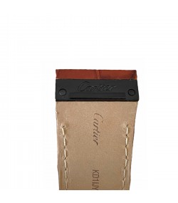 Cartier brown leather strap KD1IJY92 24.5mm