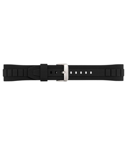 Casio 10328600 black rubber strap 20mm MTF-E001-1AV, MTF-E001-7AV, MTF-E002-7AV and MTF-E002B-1AV