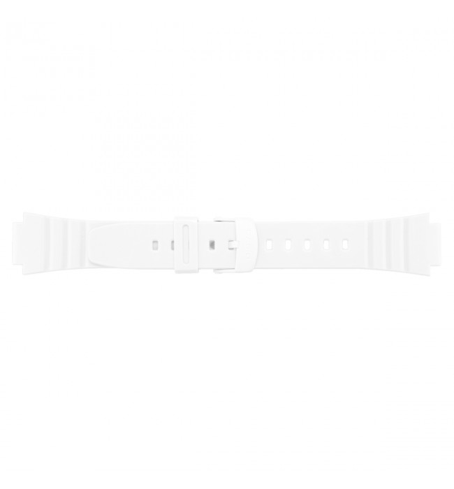 Casio 10409325 white rubber watch strap W-214HC-7AV, W-214HC-7BV 16 mm