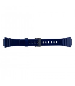 Casio 10435865 blue rubber watch strap W-215H-2AV 18mm