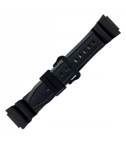 Casio 10569210 black watch plastic strap 19 mm W-218H-1AV, W-218H-3AV, W-218H-5BV