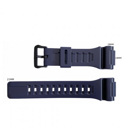 Casio 28/21/18 mm rubber blue strap AEQ-110W-2AV, AQ-S810W-2AV, W-735H-2AV 10410726