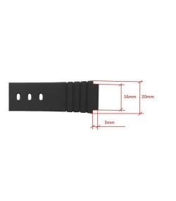 Casio black watch strap 10224223  for MW-57-7BVL, MW-57-7BVMQ, MW-57-7BVUL, 16mm