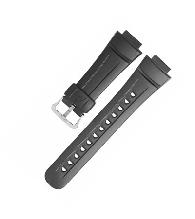 Casio plastic black watch strap 10093414 for G-2900F-2V, 16 mm