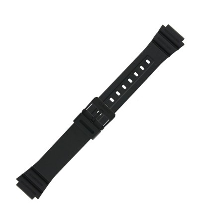Casio plastic black watch strap 10365960 for AE-1200, AE-1300, F-108, W-216H, 18 mm