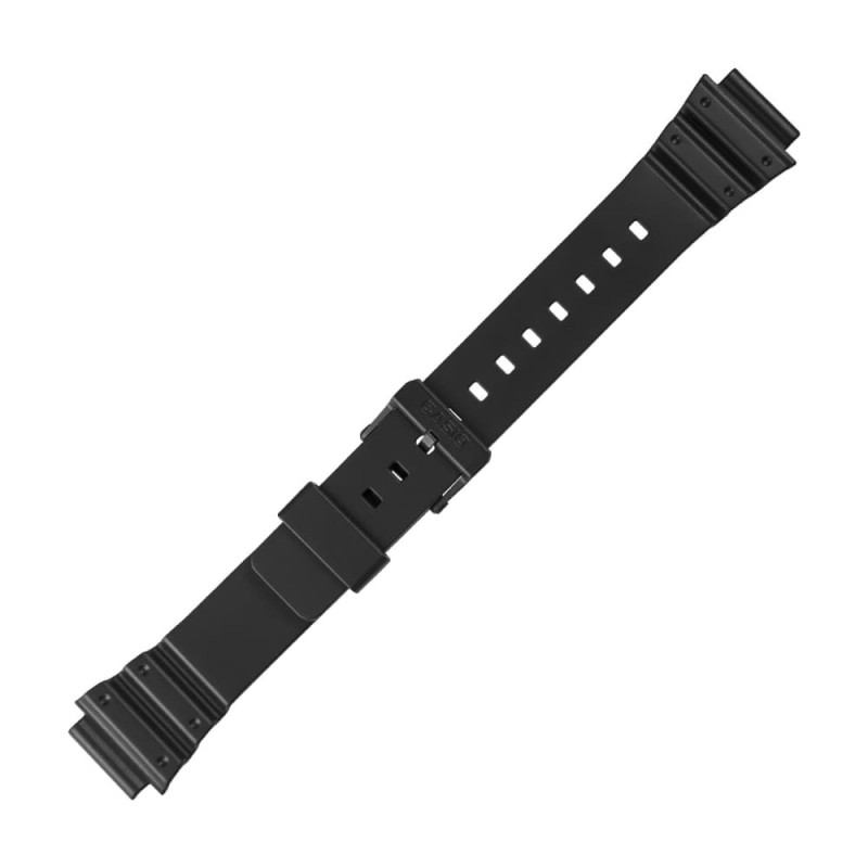 Черна пластмасова каишка за часовник Casio 10393907, 18 мм Черна пластмасова каишка за часовник Casio 10393907, 18 мм
