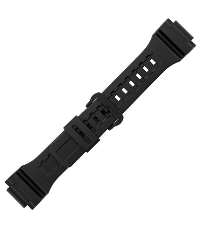 Черен пластмасов каишка за часовник Casio 28 мм 10452139