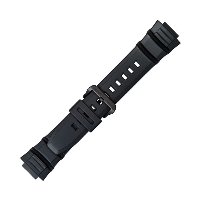Черен пластмасов каишка за часовник Casio 10395874 Черен пластмасов каишка за часовник Casio 10395874