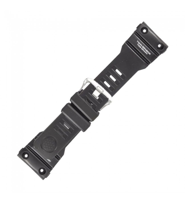 Casio plastic black watch strap 10627083 for GN-1000-1A, GN-1000B-1A, 22 mm