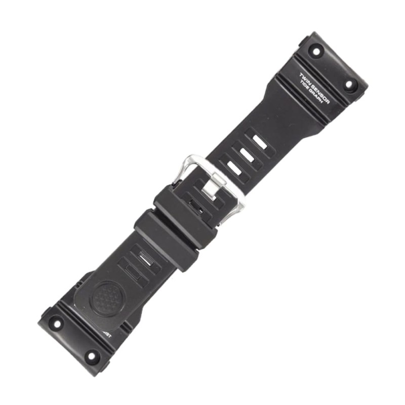 Черна пластмасова каишка за часовник Casio 10627083 за GN-1000-1A и GN-1000B-1A, 22 мм Черна пластмасова каишка за часовник Casio 10627083 за GN-1000-1A и GN-1000B-1A, 22 мм