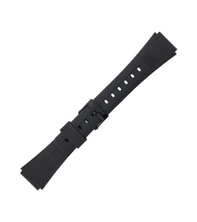 Casio plastic black watch strap 70603451 for DBA-80-1K, DBA-80-N1, DBA-80-N1D, 19 mm