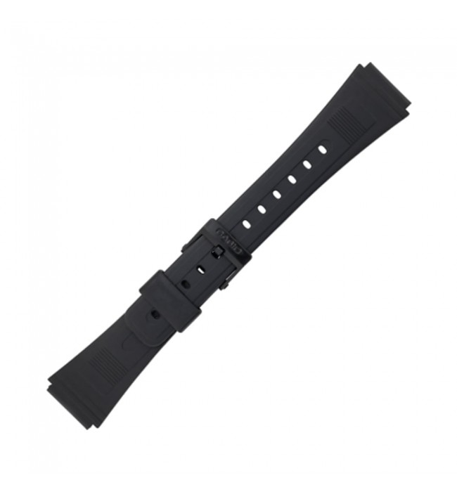Casio plastic black watch strap 70603451 for DBA-80-1K, DBA-80-N1, DBA-80-N1D, 19 mm