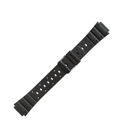 Casio plastic black watch strap 70610304 for SDB-500, TS-100, TS-200, 17 mm