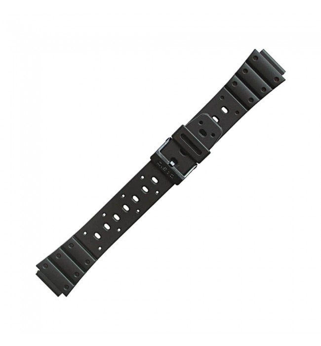 Casio plastic black watch strap 70610304 for SDB-500, TS-100, TS-200, 17 mm
