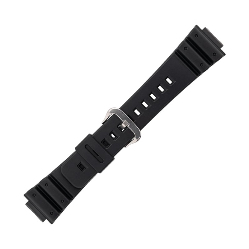 Черна пластмасова каишка за часовник Casio 71604349 16 мм Черна пластмасова каишка за часовник Casio 71604349 16 мм
