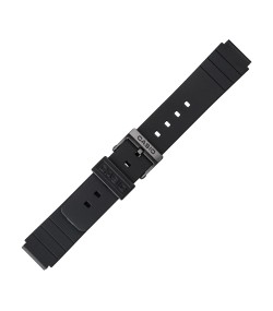 Casio plastic black watch strap 71604416 for MQ-24 MQ-58, MQ-104, 16 mm