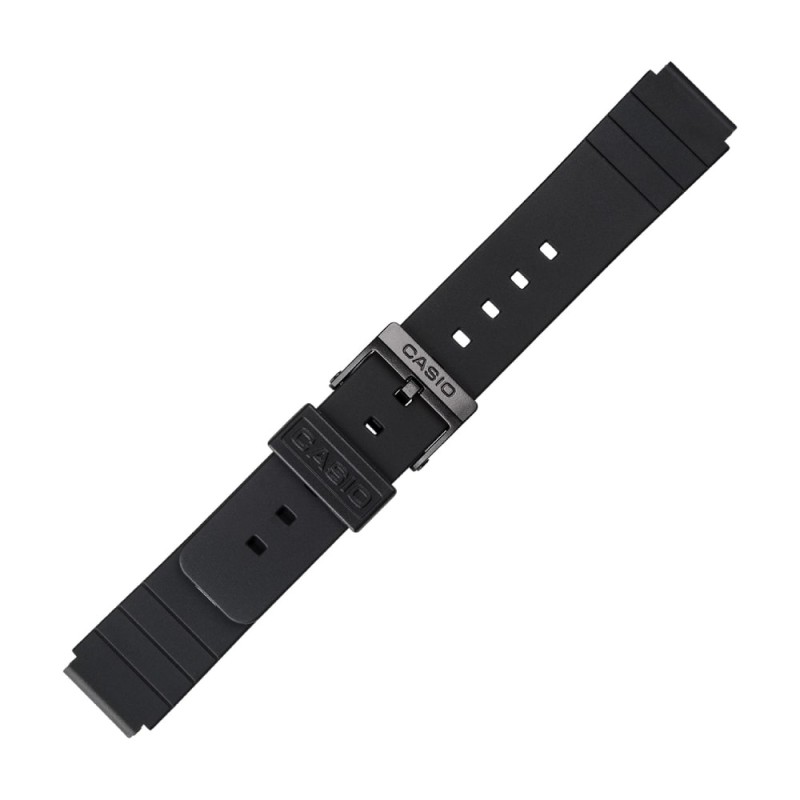 Черен пластмасов каишка за часовник Casio 71604416 за MQ-24, MQ-58, MQ-104, 16 мм Черен пластмасов каишка за часовник Casio 71604416 за MQ-24, MQ-58, MQ-104, 16 мм