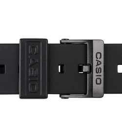 Casio plastic black watch strap 71604416 for MQ-24 MQ-58, MQ-104, 16 mm