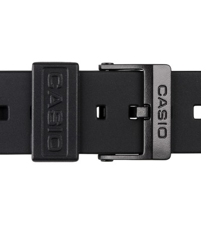 Casio plastic black watch strap 71604416 for MQ-24 MQ-58, MQ-104, 16 mm