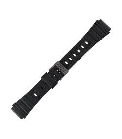 Casio plastic black watch strap 71604816 for W-59, W-59-1VD 18 mm