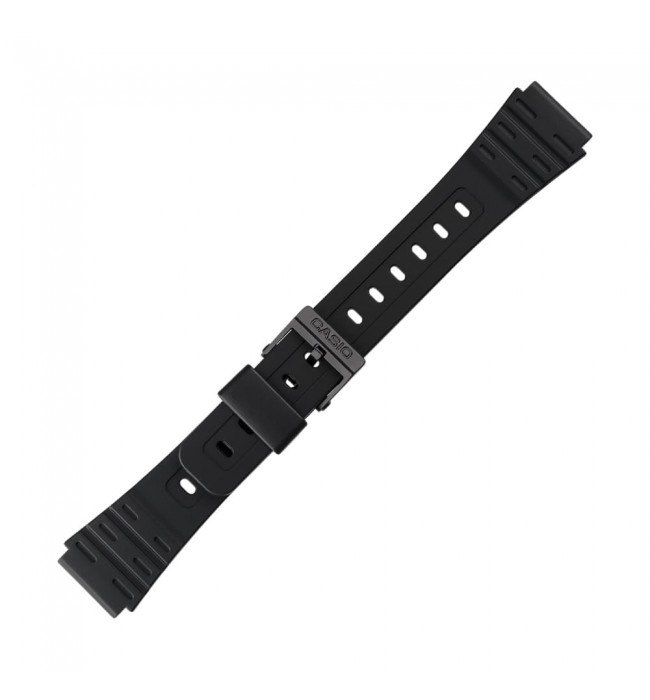 Casio plastic black watch strap 71604816 for W-59, W-59-1VD 18 mm