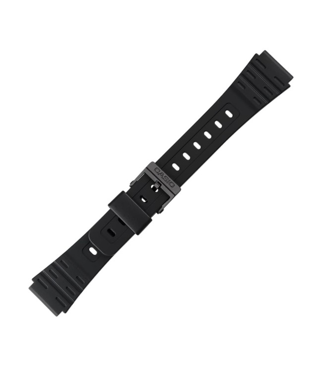Черна пластмасова каишка за часовник Casio 71604816 18 мм