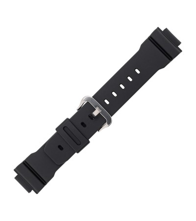 Casio plastic black watch strap 71606395 for DW-002, DW-003, DW-004*, 16 mm