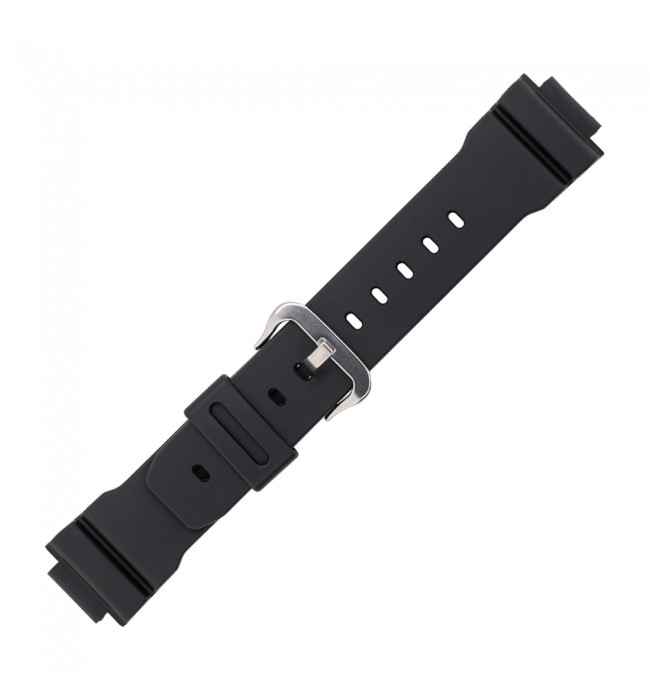 Casio plastic black watch strap 71606395 for DW-002, DW-003, DW-004*, 16 mm