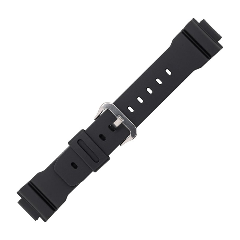 Черна пластмасова каишка за часовник Casio 71606395 16 мм Черна пластмасова каишка за часовник Casio 71606395 16 мм