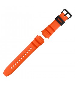 Casio plastic orange watch strap 10526077 for MCW-100H 26 mm