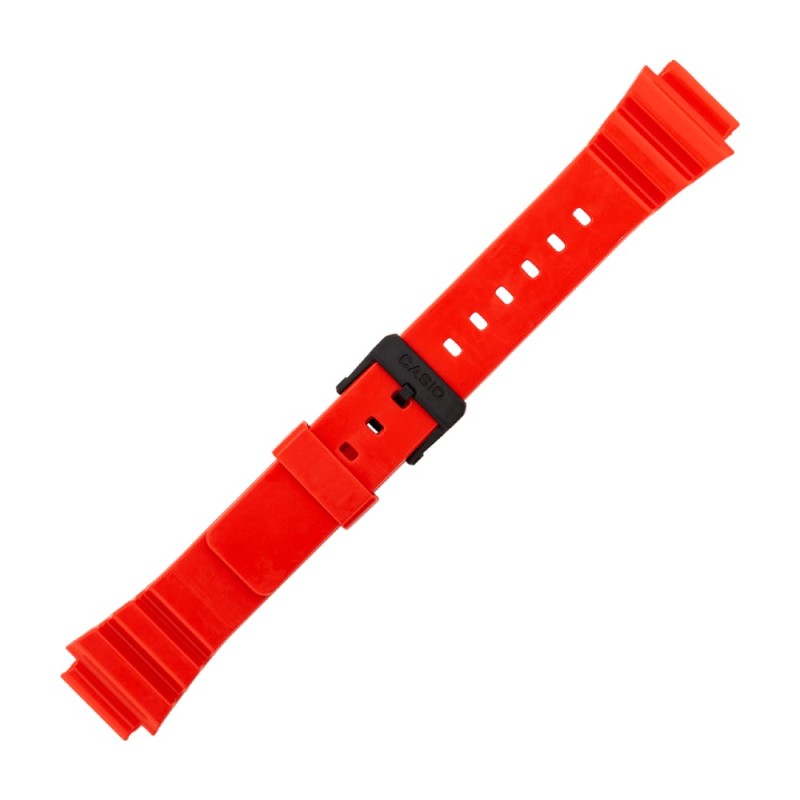 Червена пластмасова каишка за часовник Casio 10460283 за MRW-200HC-4B Червена пластмасова каишка за часовник Casio 10460283 за MRW-200HC-4B