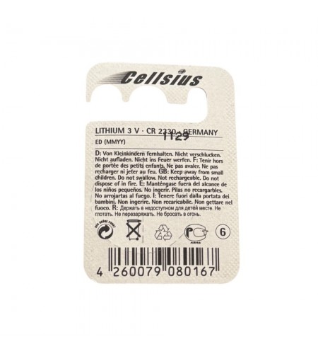 Cellsius CR2330 3V lithium cell bat ...