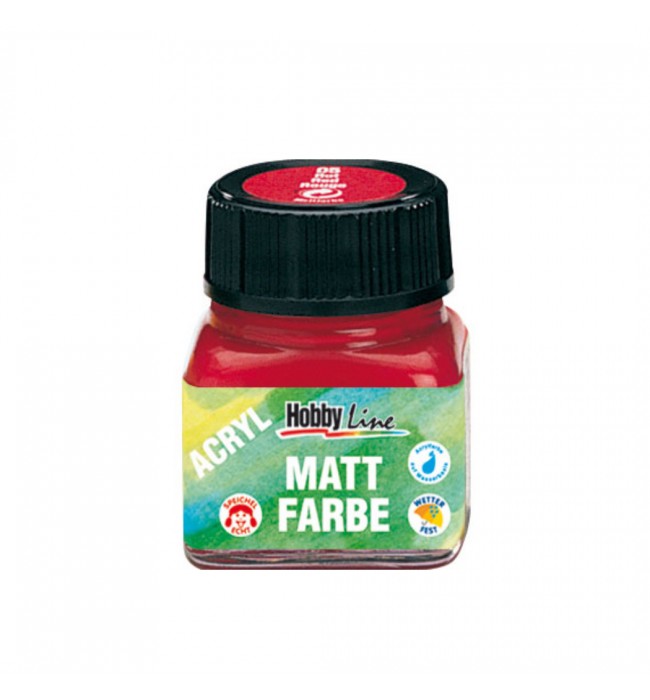 Color Lacquer for clock hands, red paint 20 ml