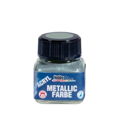 Color Lacquer for clock hands, silver metallic paint 20 ml