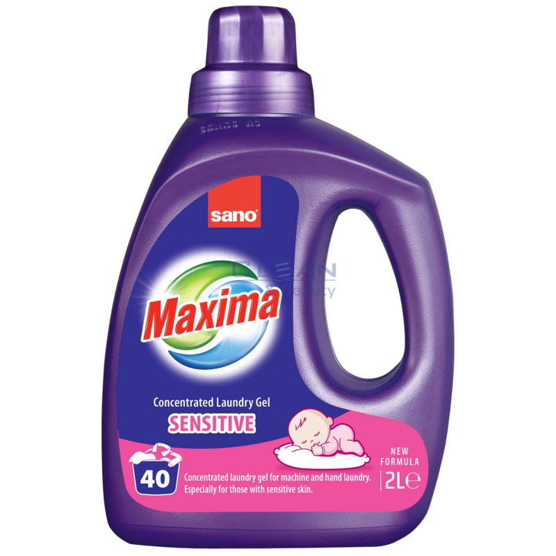 Концентриран Течен Ореагент за Пране, Чувствителен, 2L, SANO Maxima Концентриран Течен Ореагент за Пране, Чувствителен, 2L, SANO Maxima