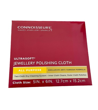 Connoisseurs Ultrasoft Jewellery Polishing Cloth CONN1057