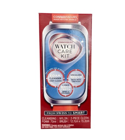 Connoisseurs Watch Cleansing Foam + Polish Cloth + Brush CONN789