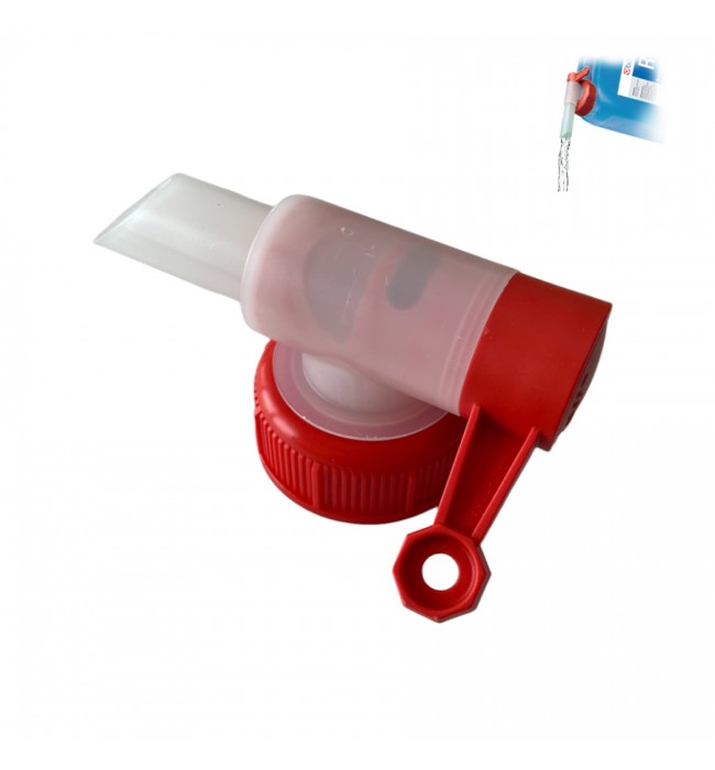 Dispensing valve suitable for 5 liter canister