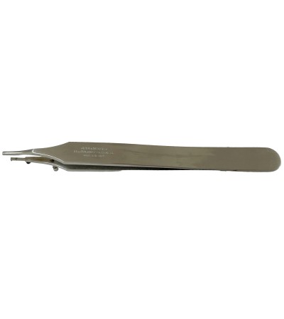 Dumont tweezer Type 9/0, for Breguet hairsprings spirals, stainless steel-carbon, 110 mm