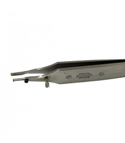 Dumont tweezer Type 9/0, for Breguet hairsprings spirals, stainless steel-carbon, 110 mm