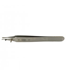 Dumont tweezer Type 9/0, for Breguet hairsprings spirals, stainless steel-carbon, 110 mm