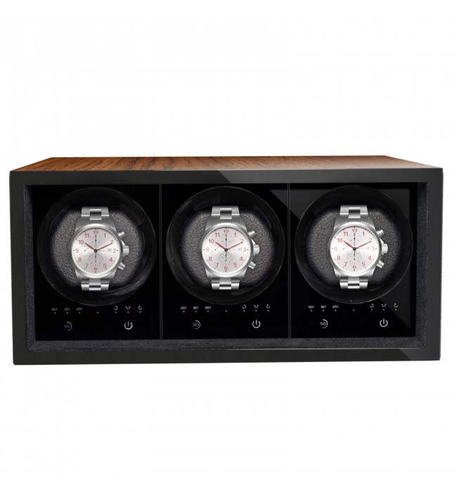 Elegant Boxy BLDC Safe 03 watch winder for 3 watches
