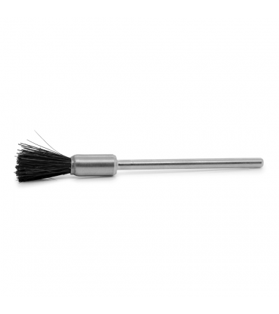 End brush, Chungking bristles, black, Ø 5 x 8 mm, HP-shank