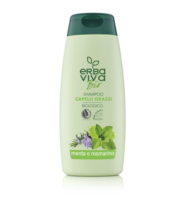 Erba Viva Bio Shampoo for Oily Hair with Mint and Rosemary