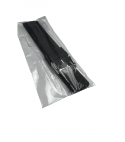 Boley Extra Long Black Silicone Watch Strap 20 mm