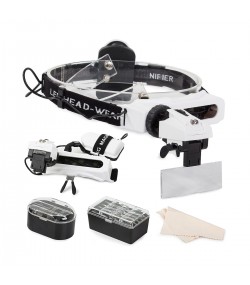 Eyeglasses and loupe lens with LED light 1x, 1.5x, 2x, 2.5x, 3.5x, 5x, 8x and 20x