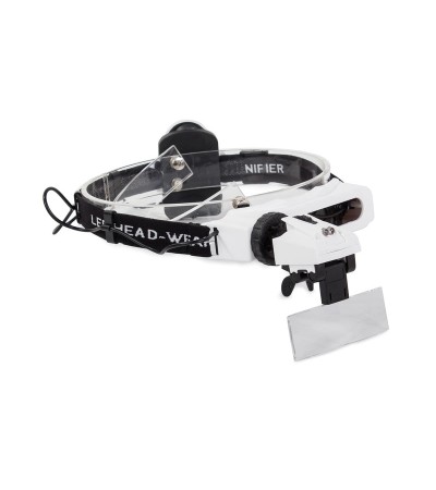 Eyeglasses and loupe lens with LED light 1x, 1.5x, 2x, 2.5x, 3.5x, 5x, 8x and 20x