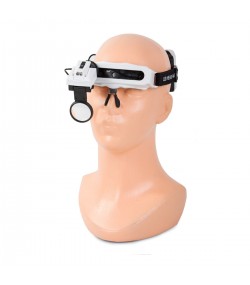 Eyeglasses and loupe lens with LED light 1x, 1.5x, 2x, 2.5x, 3.5x, 5x, 8x and 20x